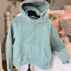 Comfy Hoodie Half Zip Scuba New